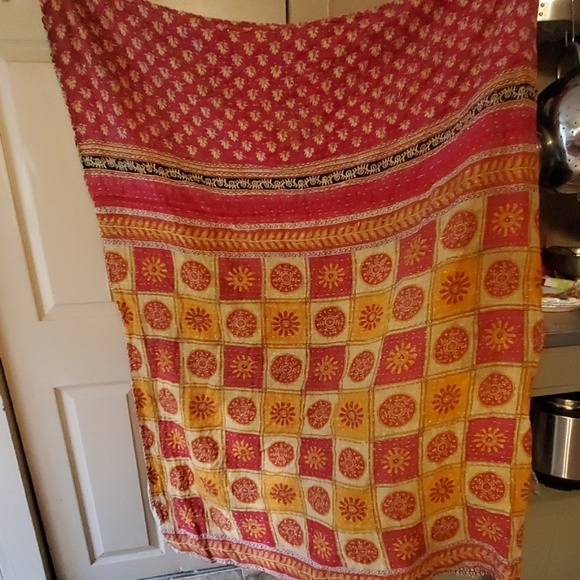 home made Other - Beautiful 70's Vintage hand stitched throw